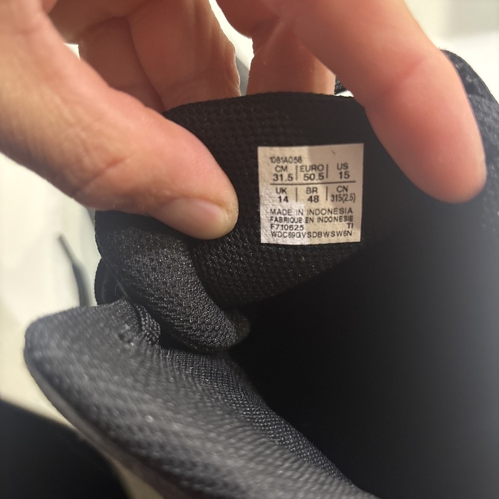 Size 15 - ASICS Snapdown 4 Wide Black White - Picture 6 of 6